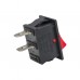 Intrerupator basculant ON/OFF, 6A, 250V,10A,125V, 1E4, T125, dimensiune 21 x 15 x 25mm, culoare negru-rosu