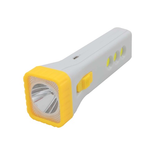 Lanterna cu 2 LED-uri frontal si lateral, incarcare solara si USB