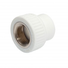 Racord PPR alb cu filet metalic interior 25X3/4"