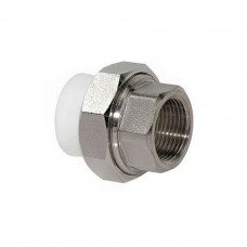 Racord olandez PPR alb cu filet metalic interior 20 mm × 1/2”