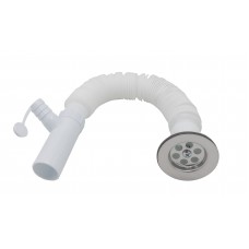 Sifon flexibil, cu ventil pentru masina de spalat, lung, 32 mm