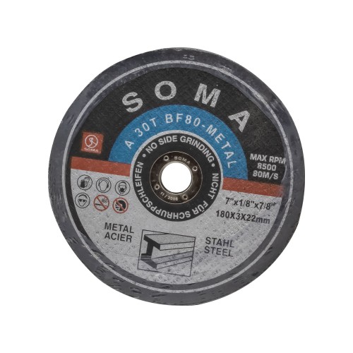 Disc Debitare Metal, SOMA, 180x22x3mm